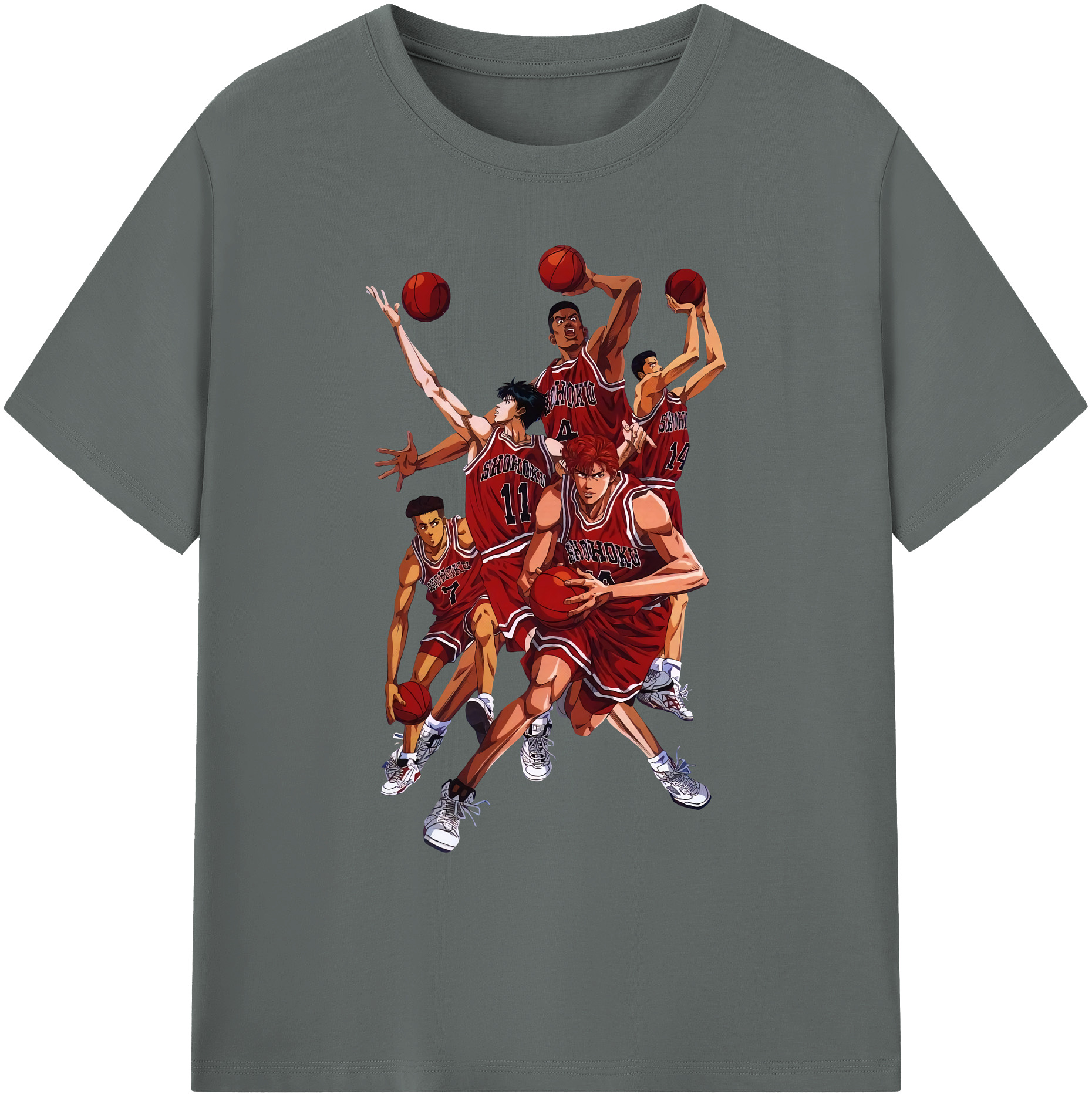（画像用） SLAM DUNK／スラムダンク 綿100％ メンズ半袖Tシャツ｜肌触りやわらか＆通気性